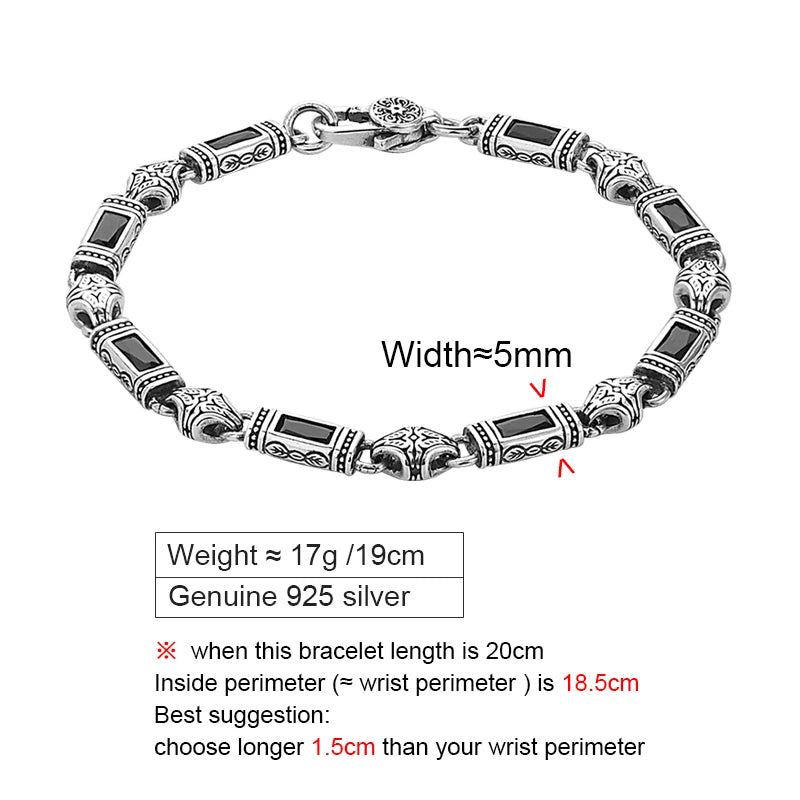 Luxury 925 Sterling Silver Bracelet