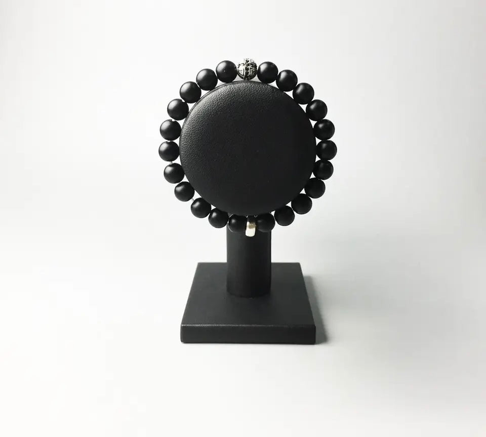 Matte Black Obsidian Bracelet