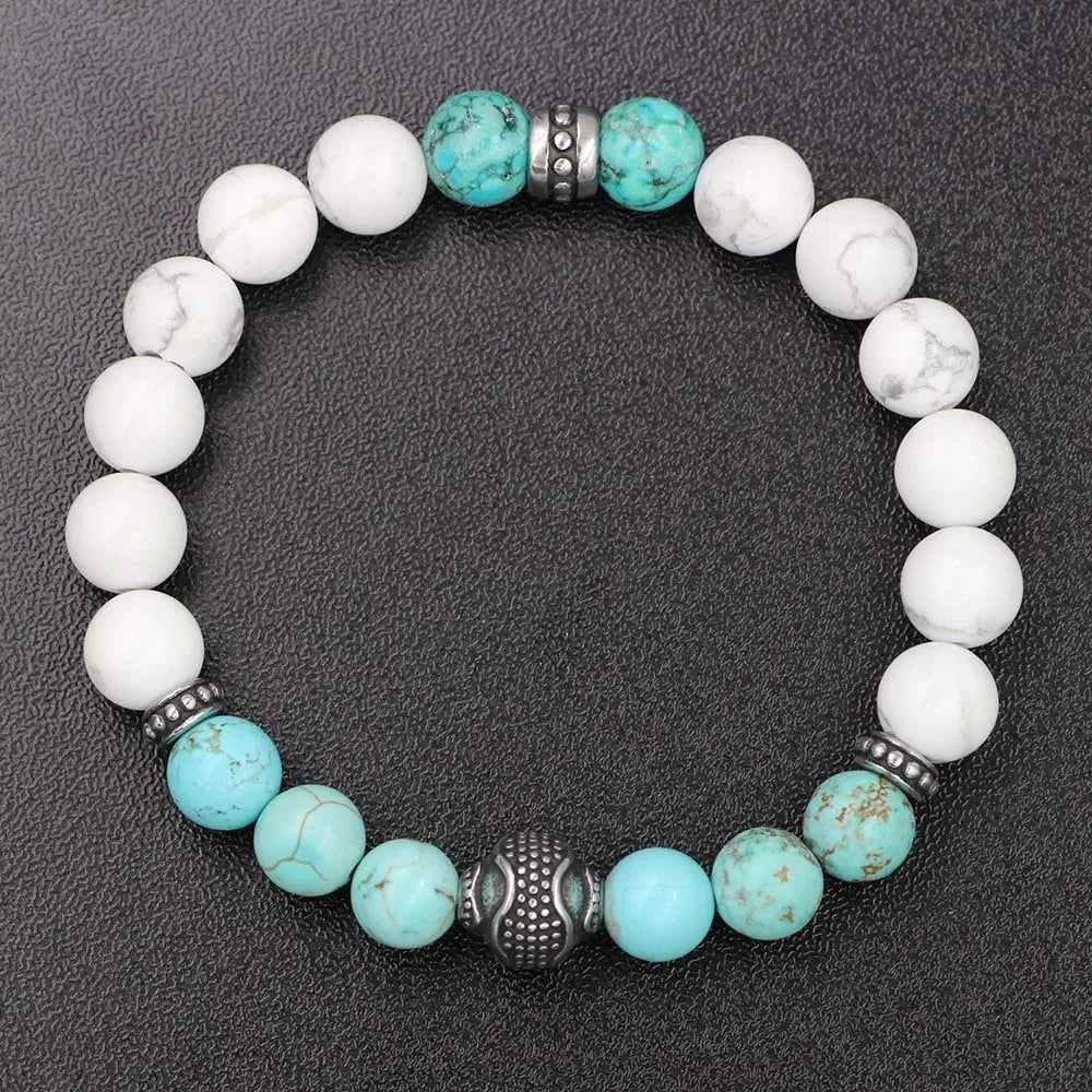 Stainless Steel Naural Stone Bracelet