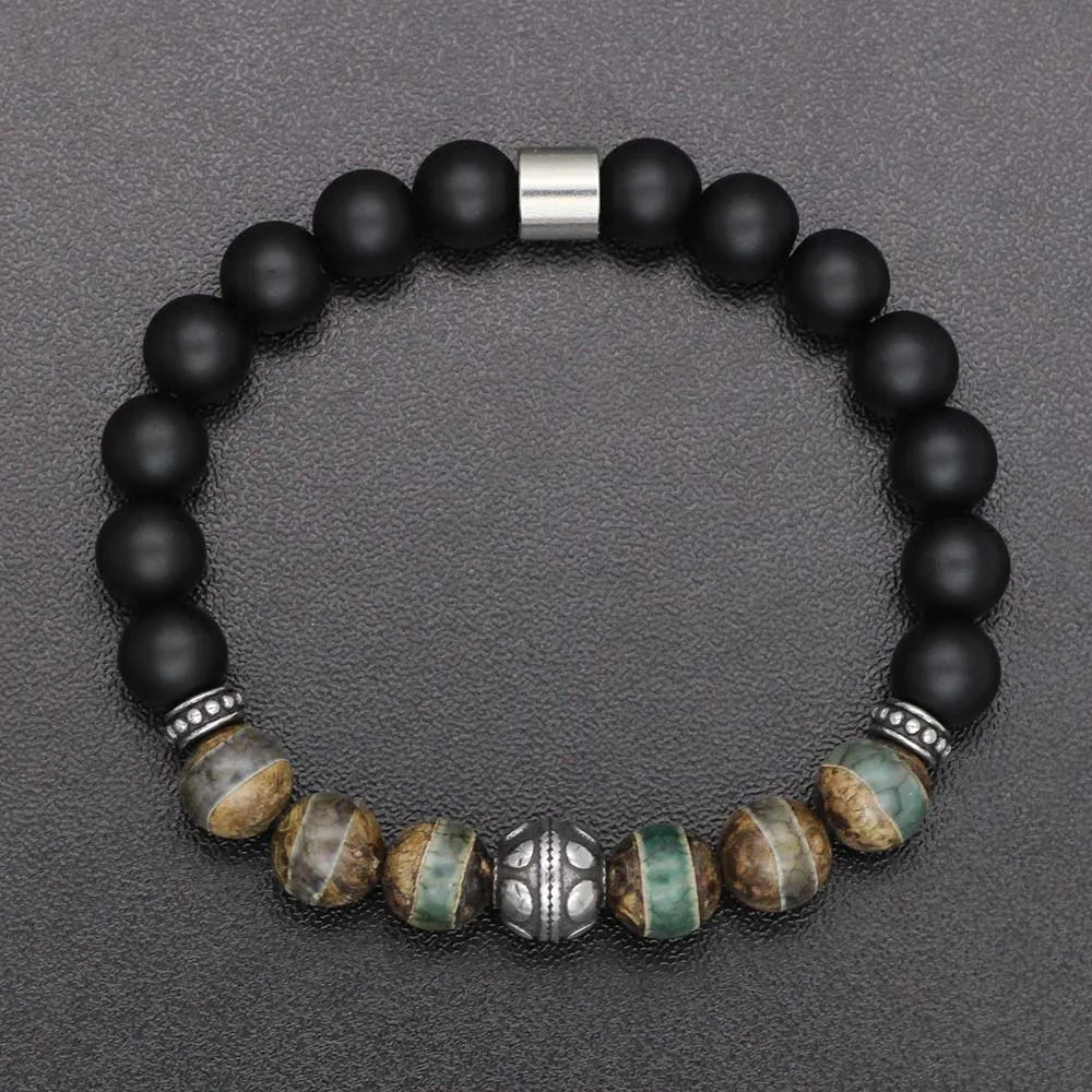Stainless Steel Naural Stone Bracelet
