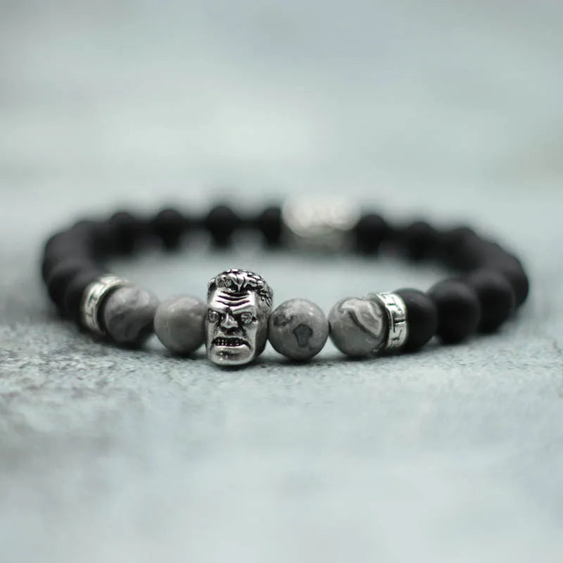 Vintage Skull Bracelet Beaded