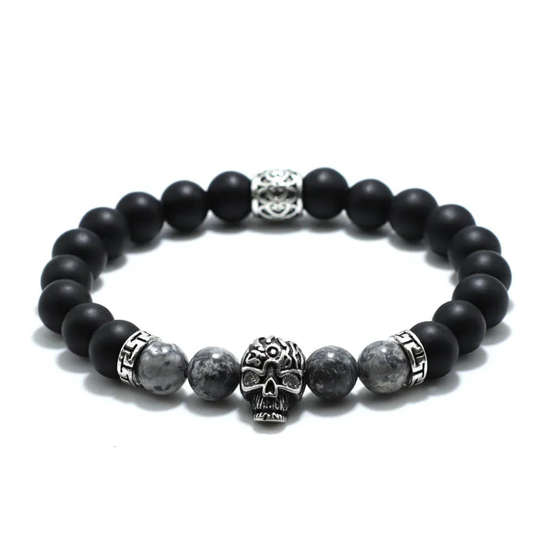 Vintage Skull Bracelet Beaded