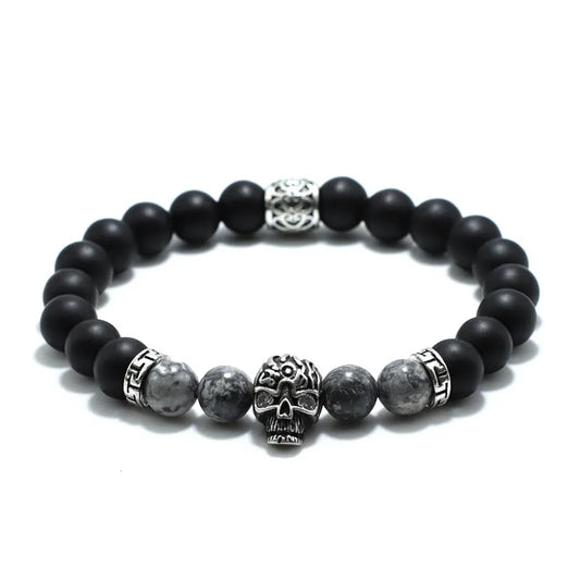 Vintage Skull Bracelet Beaded