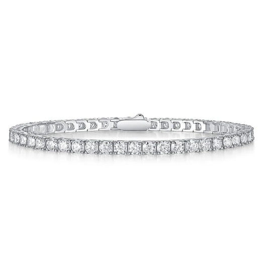 Moissanite Tennis Bracelet 925 Sterling Silver