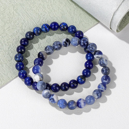 2pcs Natural Stone Beaded Bracelets